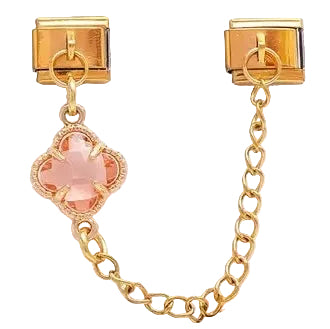 Dangling Linked Clover Light Peach