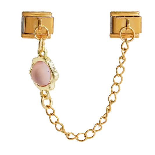 Dangling linked Orb light peach